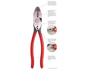 img 1 attached to 🔧 Инструменты Jonard JIC-685: Клещи для электриков с прессовкой медной гильзы, вытяжкой рыбьей ленты - длина 9-1/2