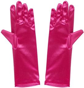 img 2 attached to Princess Birthday Wedding Holiday Costume Girls' Accessories for Special Occasion Gloves