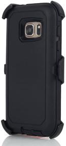 img 3 attached to 📱 Galaxy S7 Case: AICase Heavy Duty Full Body Shockproof Cover - Black