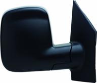 🚗 black replacement convex mirror for chevy express van/gmc savanna van (passenger side) - fit system 62095g logo