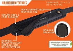 img 1 attached to 🏋️ Enhance Comfort and Stability with Pro Tec Deluxe Neoprene Shoulder Strap Pad SHPAD12 - Non-Slip Backside for Optimal Grip