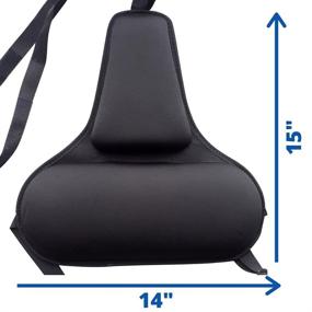 img 3 attached to 🌟 FOMI Care Firm Gel Foam Back Support (14"x 15"): Ultimate Upper Lower Thoracic and Lumbar Support for Car, Home, Office Chair - Promotes Healthy Posture & Relieves Sciatica Pain