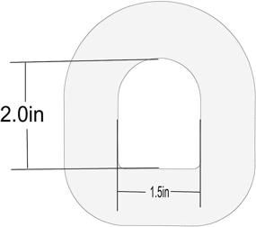 img 2 attached to Protective Waterproof Adhesive Patches for OmniPod CGM Sensor - HiBell 25PCS CGM Patches