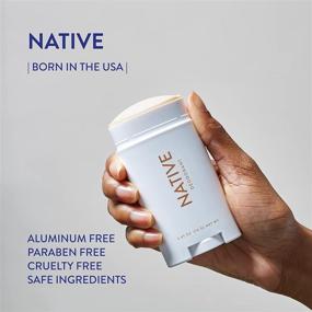 img 2 attached to 🥥 Organic Native Deodorant for Women and Men, Aluminum Free with Baking Soda, Probiotics, Coconut Oil, and Shea Butter, Fragrance of Coconut & Vanilla