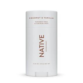 img 4 attached to 🥥 Organic Native Deodorant for Women and Men, Aluminum Free with Baking Soda, Probiotics, Coconut Oil, and Shea Butter, Fragrance of Coconut & Vanilla