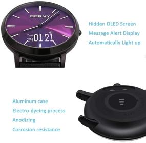 img 1 attached to BERNY Hybrid Smart Watch Series - Smartwatch Fitness Tracker Original Classic Style Smartwatch Compatible With IPhone And Android (Blue)…