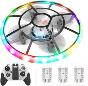 img 4 attached to HASAKEE Q7 Mini Drone for Kids - RC Helicopter Quadcopter with Altitude Hold, Neno Light, 3 Batteries, and Remote Control - Perfect Gifts for Boys and Girls