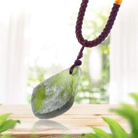 img 2 attached to 💚 Jingbtful Moldavite Crystal Necklace for Women - Green Moldavite Pendant, Irregular Energy Stone Gift for Her