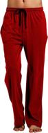 cyz cotton jersey pajama pants burgundy m men's clothing for sleep & lounge logo
