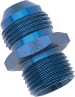 🔵 blue anodized aluminum russell 670520 -6an flare to 14mm metric adapter logo