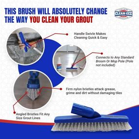 img 2 attached to 🧼 It Simply Works! Grout-Eez Ultimate Tile & Grout Cleaner and Whitener. Effectively Eliminates Dirt & Grime. Suitable for All Grout Types. User-Friendly. 2 Pack with Complimentary Stand-Up Brush. Clean-eez