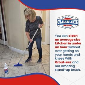 img 1 attached to 🧼 It Simply Works! Grout-Eez Ultimate Tile & Grout Cleaner and Whitener. Effectively Eliminates Dirt & Grime. Suitable for All Grout Types. User-Friendly. 2 Pack with Complimentary Stand-Up Brush. Clean-eez