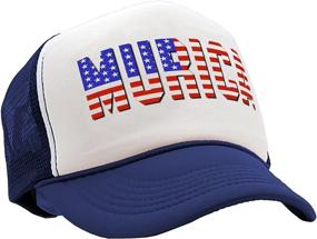 img 2 attached to Murica America Patriot Vintage Trucker Sports & Fitness