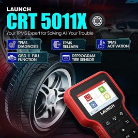 img 3 attached to Инструмент для перенастройки TPMS LAUNCH CRT5011X: сброс TPMS, программирование, диагностика и сканер OBD2 - активация датчика, чтение/удаление DTCs