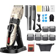 🪒 oudekay hair clippers for men - professional cordless hair trimmer with ipx7 waterproof, usb rechargeable, led display, and beard trimming capability - includes 21-piece hair cutting kit with charging dock - powered by 2000mah lithium ion battery logo