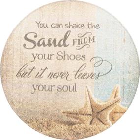 img 1 attached to 🐚 Coastal Seashell Shake Ceramic Coaster