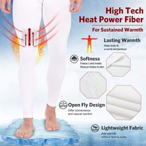 img 1 attached to MANCYFIT Thermal Underwear Compression Leggings Sports & Fitness and Other Sports