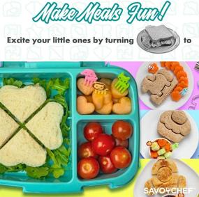 img 2 attached to 🥪 Sandwich Cutters for Kids: Perfect for Toddler Lunch Boxes & Bento Boxes - Includes Uncrustable Sealer, Food Picks, & Veggie/Fruit Cutter