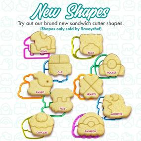 img 3 attached to 🥪 Sandwich Cutters for Kids: Perfect for Toddler Lunch Boxes & Bento Boxes - Includes Uncrustable Sealer, Food Picks, & Veggie/Fruit Cutter