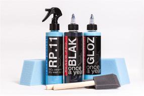 img 4 attached to 🏠 Annual Home Set: Ceramic-Infused Restoration Solution for Plastic, Vinyl, Rubber. Enhances Color, Guards against Tire Dry Rot, Weatherproofs - Including RP.11 Ceramic Hybrid Detailer