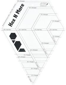 img 1 attached to 🔓 Unlock Precision Quilting with Jaybird Hex N More Ruler