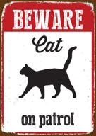 beware cat patrol tin sign логотип