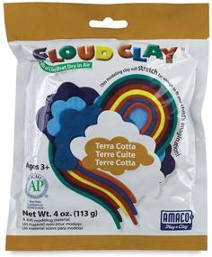 img 1 attached to AMACO Cloud Clay, Terra Cotta, 4-Ounce Package