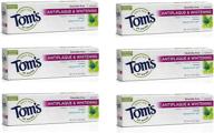 tom's of maine antiplaque plus whitening gel, spearmint, 4.7 oz (6-pack) logo