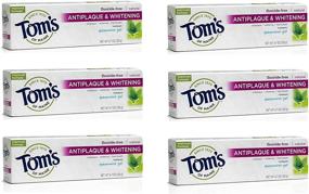 img 2 attached to Tom's of Maine Antiplaque Plus Whitening Gel, Spearmint, 4.7 oz (6-Pack)