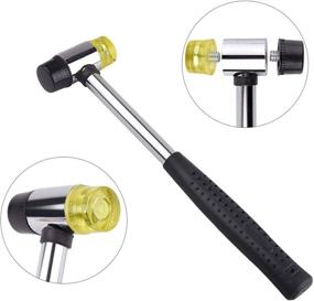 img 2 attached to 💍 Jewelry Making Kit - KUUQA Metal Ring Sizer Mandrel with Ring Sizer Gauge Set, Rubber Mallet Hammer, Wood Ring Adjuster Stick, and 2 Polishing Cloths