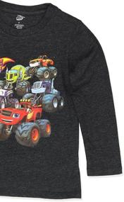 img 1 attached to Monster Machines Toddler Sleeve T Shirt