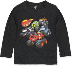 img 4 attached to Monster Machines Toddler Sleeve T Shirt