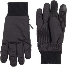 img 2 attached to 🧤 Premium Dockers Fleece Glove for Men - Black, Large Size