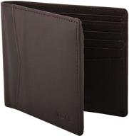 stylish crocodile embossed leather blocking bifold men's accessories - perfect for the modern gentleman logo