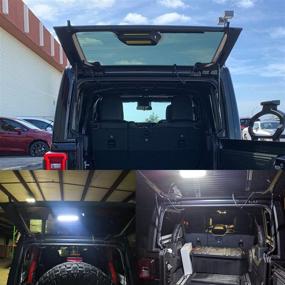 img 3 attached to Enhance Your Jeep Wrangler JL's Trunk Visibility with Morefulls LED Cargo Light - Easy Installation, Replaces Wiper Motor Cover
