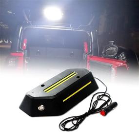 img 4 attached to Enhance Your Jeep Wrangler JL's Trunk Visibility with Morefulls LED Cargo Light - Easy Installation, Replaces Wiper Motor Cover