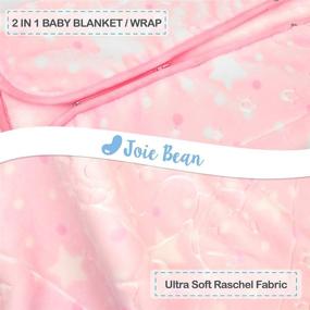 img 3 attached to 🍼 JOIE BEAN Pink Fleece Baby Blanket: Warm & Soft Swaddle Wrap for Infant Newborn Girls