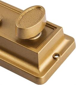 img 1 attached to 🔒 Gold Finish Zinc Cylinder Night Latch Lock with Latch Bolt - Sumbin Night Latch Lock