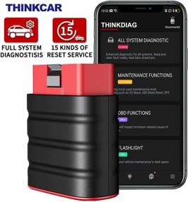 img 4 attached to 🚗 ThinkDriver Bluetooth Code Reader: Full System Automotive Scan Tool with 15 Reset Functions, OBD2 Scanner, and Diagnostic Tool for Car Check Engine - ABS SAS, iOS Android Pad Compatible