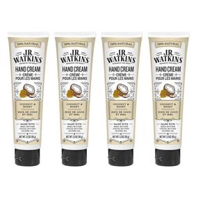 img 4 attached to 💧 J.R. Watkins Coconut Hand Cream - 4 Pack, 3.3oz Each: Moisturizing & Nourishing for Soft Hands