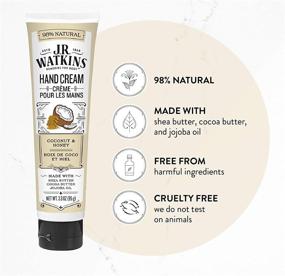 img 3 attached to 💧 J.R. Watkins Coconut Hand Cream - 4 Pack, 3.3oz Each: Moisturizing & Nourishing for Soft Hands