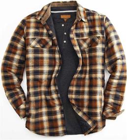 img 3 attached to Venado Sleeved Brushed Flannel X Large Men's Clothing: Supreme Comfort and Style