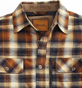 img 1 attached to Venado Sleeved Brushed Flannel X Large Men's Clothing: Supreme Comfort and Style