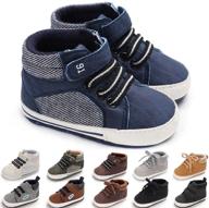 👟 cencirily unisex high top sneakers | soft sole anti-skid infant ankle shoes | toddler first walking crib shoes logo