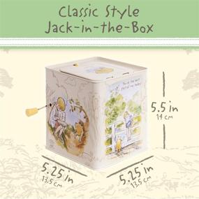 img 2 attached to 🧸 Magical Musical Toy for Babies: Disney Baby Classic Winnie The Pooh Jack-in-The-Box