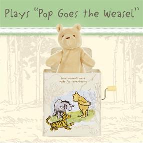img 3 attached to 🧸 Magical Musical Toy for Babies: Disney Baby Classic Winnie The Pooh Jack-in-The-Box