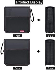 img 3 attached to CD DVD Case Storage 40 Capacity Holder Organizer Leather Wallet Rack Display: The Ultimate Solution for Music, Gaming, and Travel!