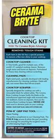 img 3 attached to 🧽 Effective Cerama Bryte Cooktop Cleaning Kit: 10oz Cleaner, 2 Pads, Scraper & More