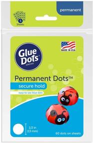 img 2 attached to 🔵 GLUE DOTS Double-Sided Permanent Dots, Blue Tint, 1/2'', Pack of 360 (OF111PERM-AMZ), 6 Pack