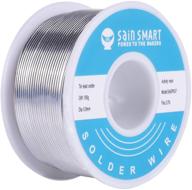 🔌 sainsmart 0.8mm solder wire (100g / 0.22lbs): high-quality sn63pb37 solder with flux rosin core for efficient electrical soldering logo